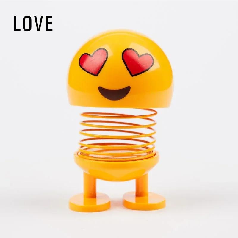 Creative Funny Shake Head Doll Car Ornament Kawaii Indoor Doll Small Decoration Accessory for Vehicle Decor