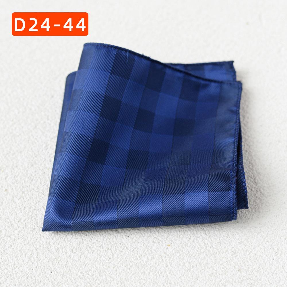 Striped Polyester Silk Pocket Square for Wedding or Business