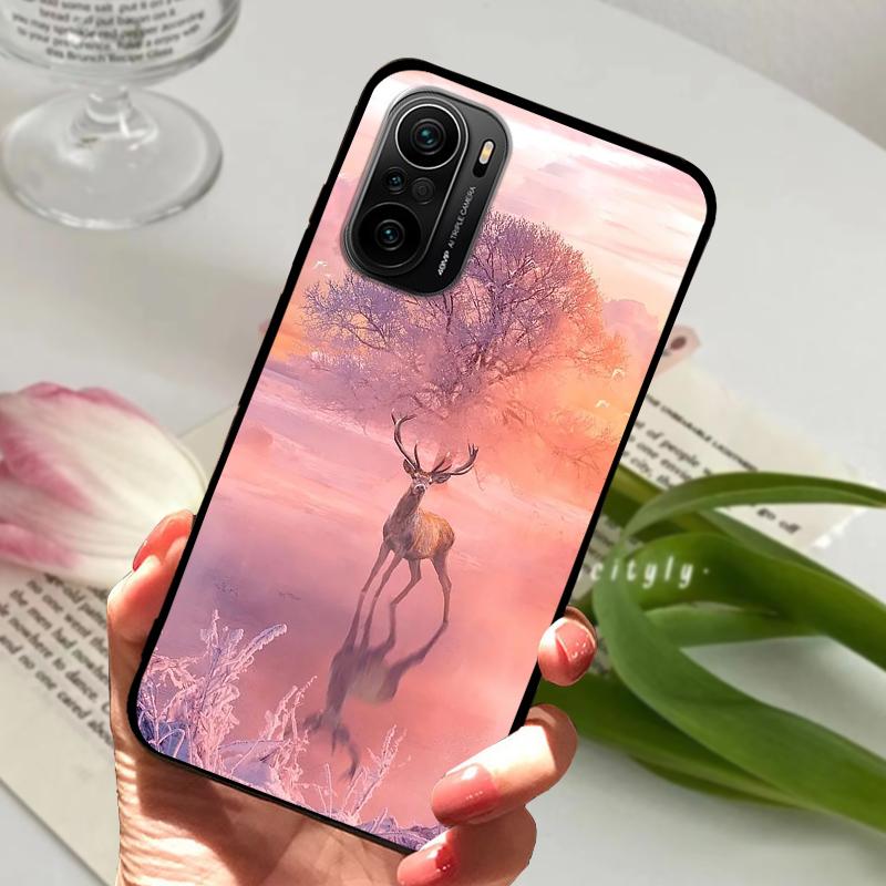 For Redmi K40 5G Case K40 Pro Cute Animals Matte Silicone TPU Soft Phone Cover For Xiaomi Mi 11i Fundas Poco F3 Coque Bumper