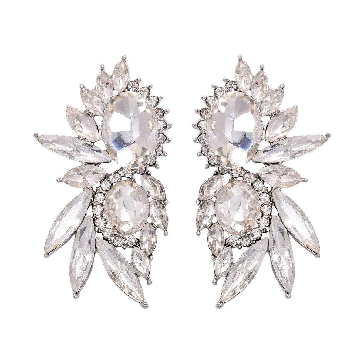 

Pinkdudu модные 9 цветов стразы геометрические серьги-гвоздики романтические роскошные серьги-гвоздики с инкрустацией цирконом для женщин ювелирные изделия PD1525 White белый