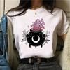 Witch Triple Moon Gothic Sun Top Women Harajuku T-shirts Girl Graphic Harajuku 2000s Clothing Graphic T Shirts Fashion  Y2K Top