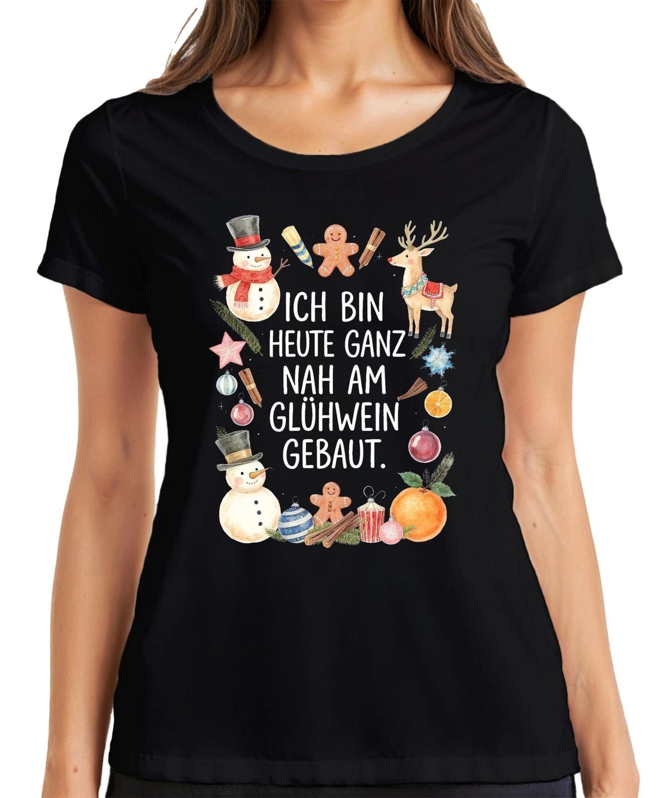 Ich bin heute ganz nah am Glühwein Weihnachten Advent lustig Damen T-Shirt S
