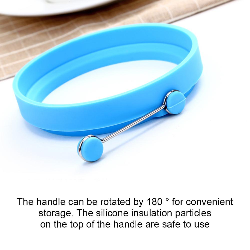 Silicone Egg Rings Omelette Maker Mold Non Stick Pancake Baking Mold Easy Clean Pancake Mould for Cooking Breakfast Frying Tool