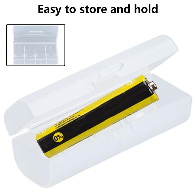Custodia trasparente per batterie 21700 per 1/2 batterie. Protegge le batterie, previene cortocircuiti e polvere.