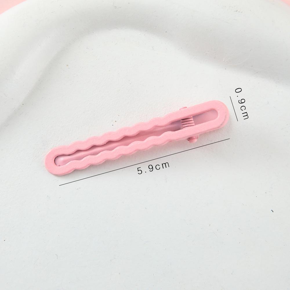 

Colorful Y2k Hair Clips for Women Elegant Metal Duckbill Clip Girls Hairpins Side Bangs Barrettes Girls Hair Accessories рожевий