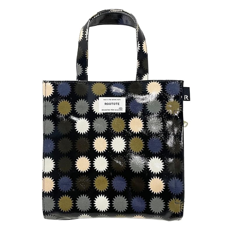 

[Root] Surface lamination processing Smaller independence tote bag square laminate SQUARE ladies 02 Konpeito