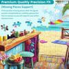 Puzzle 500 elementów dla dorosłych, Puzzle wakacyjne, Puzzle z motelem nad morzem 500 elementów Impreza urodzinowa dla rodziny, dzieci i dorosłych Zabawne puzzle, Zabawa i