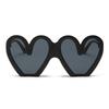 Fashion love sunglasses women's large frame half heart street sunglasses women's wedding sunglasses s