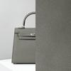 The Second Generation Kelly Bag Palm Pattern Cowhide Shoulder Bag Women's Leather Versatile Commuter Messenger Portable Kelly Bag
