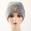 Lovely Cat Print Unisex Winter Hats Knitted Hat For Woman Warm Knit Cap Beanie Perfect For Travelling One Size Fits All