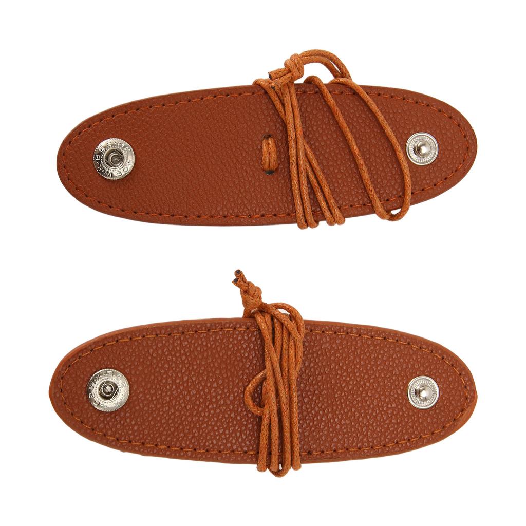 2PCS Portable Glasses Clips PU Leather Eyeglasses Holder Sunglasses Storage Sleeve for Outdoor Travel