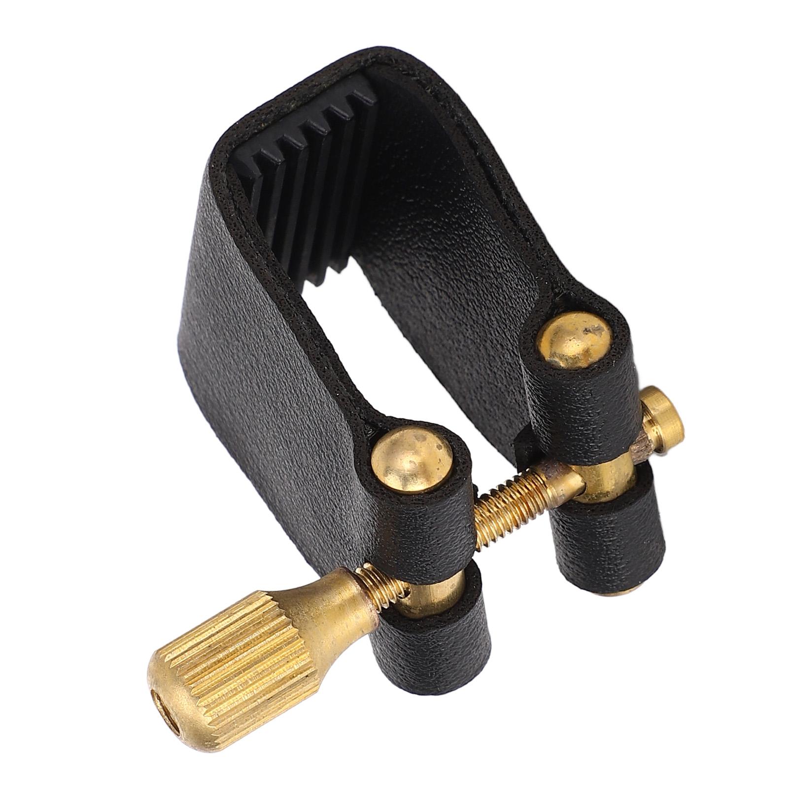 

Саксофон кожаный лигатурный зажим компактный профессиональный сменный для саксофонного мундштука типа C