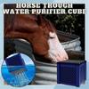 Water Purifier Cube,Horse Trough Water Filter Cube,Activated Carbon Livestock Water Purifier for Po Less