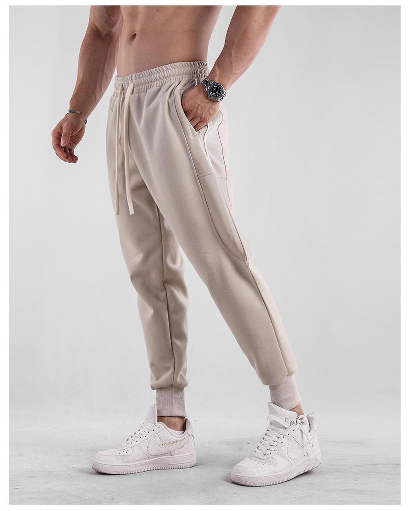 Pantaloni de trening sport pentru bărbați, stil american, cu croială slim, pentru primăvară/toamnă, ideali pentru alergare și antrenament