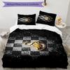 Set Copripiumino con Stampa Swansea City A.F.C. – include 1 copripiumino e 2 federe coordinate Arredo camera da letto Regali di Natale