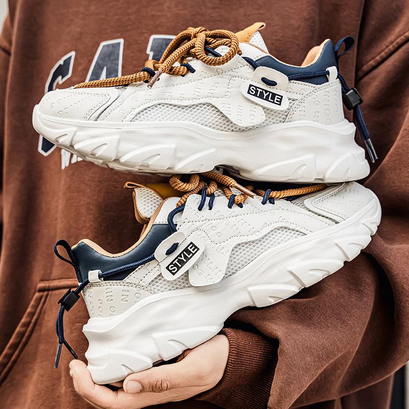 New Fashion New Men's Fashion Casual Low Top Sports Shoes Students Thick Sole Comfortable Sneakers Boys Male Classic Breathable Basketball Shoes