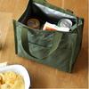 Portable Large Capacity Insulated Lunch Bag Solid Color Handheld Tote Bag Waterproof Wear-resistant Shopping bag