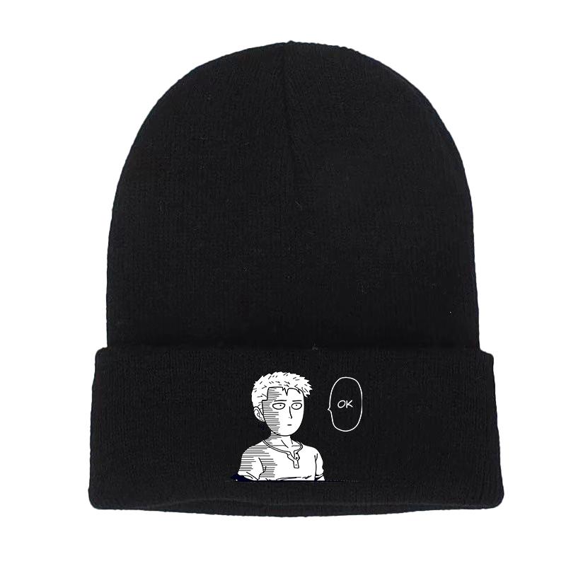 Janpanese Anime Winter Hats for Unisex Luffy New Beanies Knitted Hat Autumn Female Beanie Caps Warmer Bonnet Ladies Casual Cap