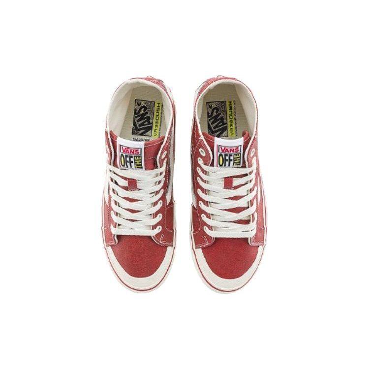 Vans Sk8 Comfortable Simple High-Top Skate Shoes Unisex Sneakers Red VN0A4BX7BJL