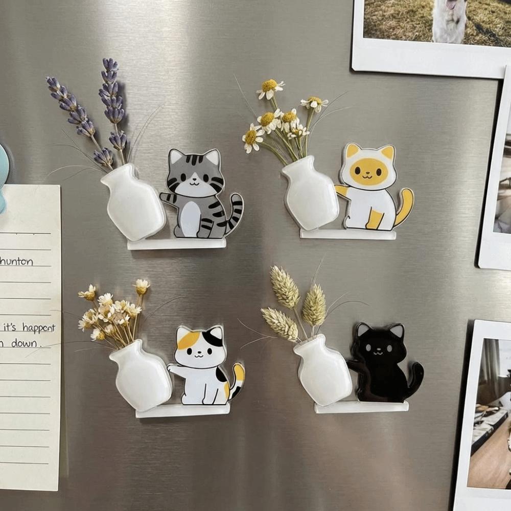 Creative Cat Refrigerator Magnet Cute Pet Hair Collector Cartoon Dog Fridge Magnet  Office Decor