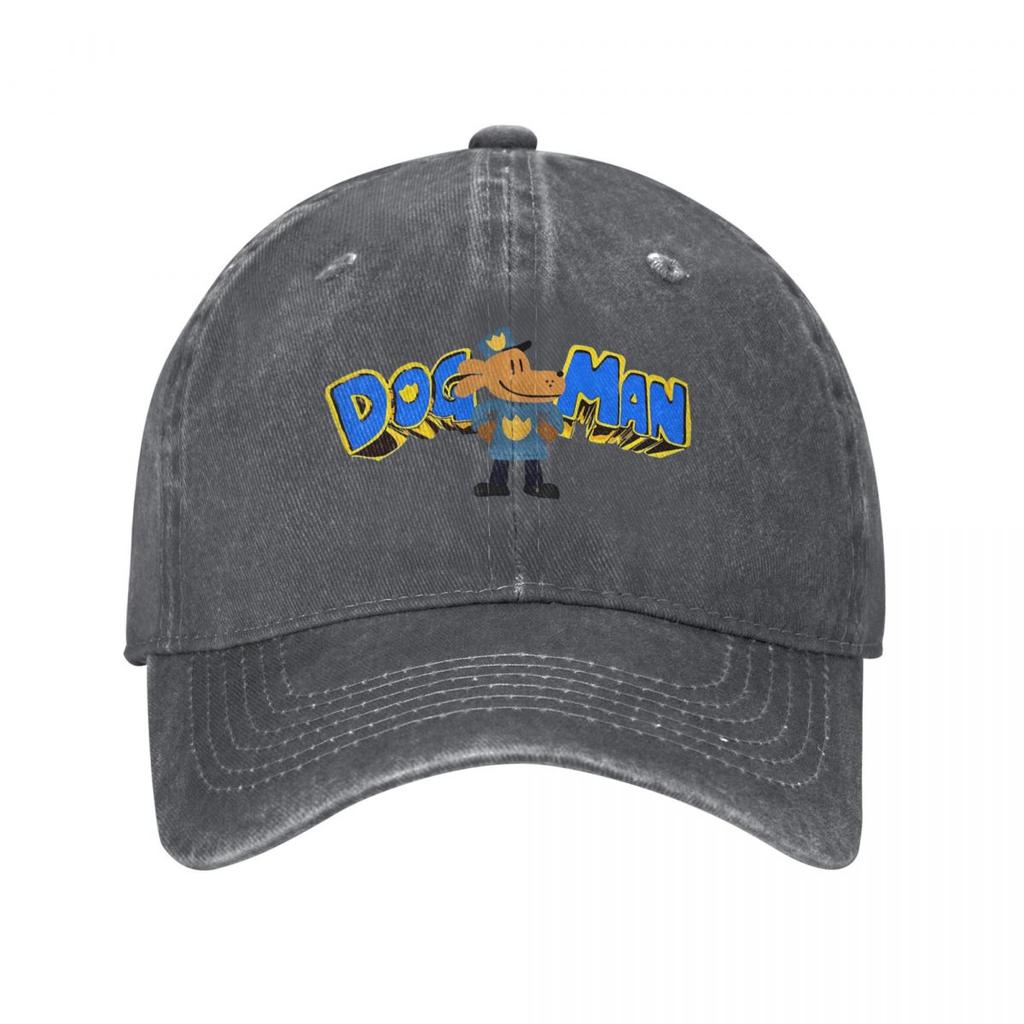 Dog Man Dogman Movie Comic Baseball Cap Vintage Distressed Denim Cartoon Animals Snapback Cap Men Women Outdoor Gift Caps Hat