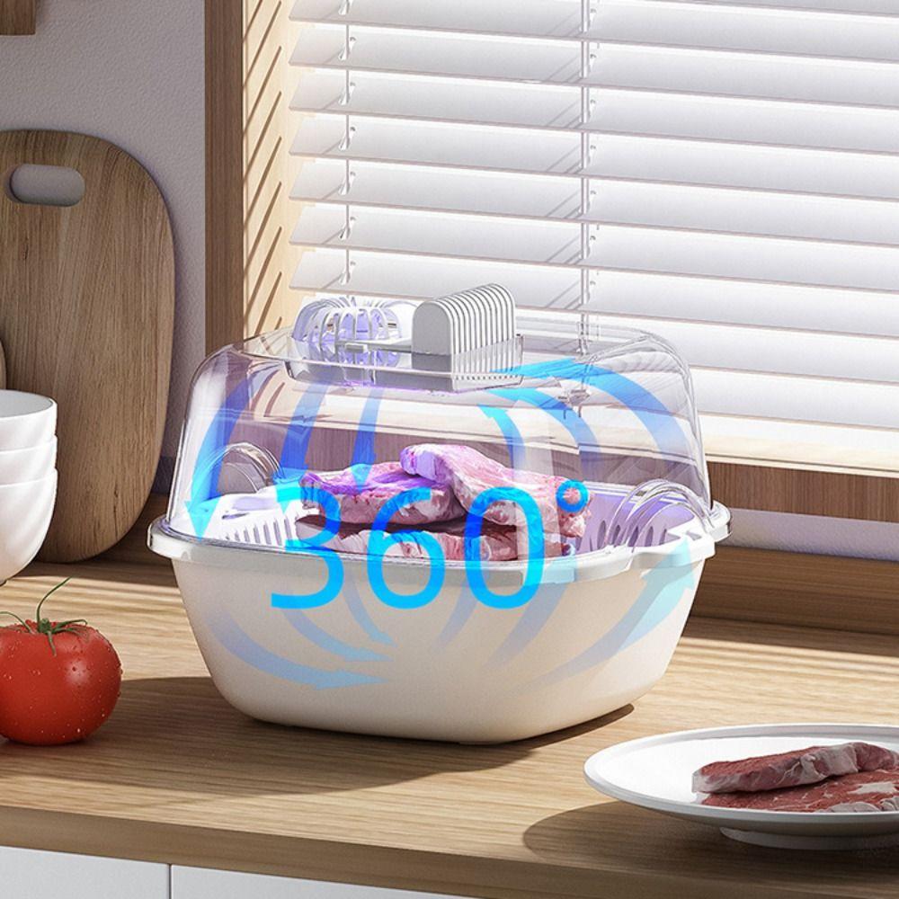 Household Ultraviolet Food Preservation Defroster Removable Wireless Meat Defroster Low Noise 4 In 1 Meat Thawing Machine Fruits