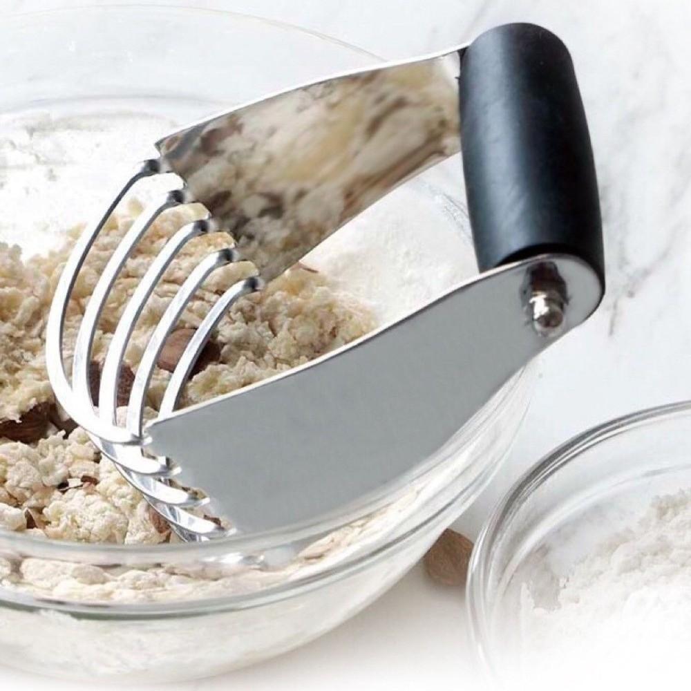 Baking Tools Stainless Steel Dough Blender Ergonomic Handle Professional Pastry Cutter Heavy Duty Dough Masher Kitchen Use