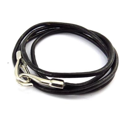 [J6932] - Black 'Peaceful' Mixed Bracelet (2 Rounds)