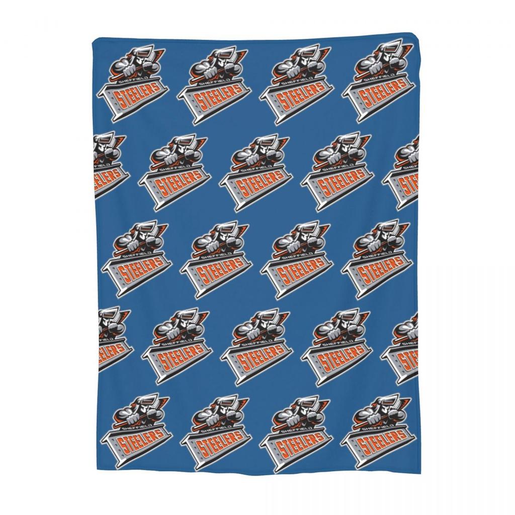 The Sheffield Steelers Blankets Fleece Sofa Throw Blanket Portable for Home Bedroom Outdoor Throws Bedspread Quilt