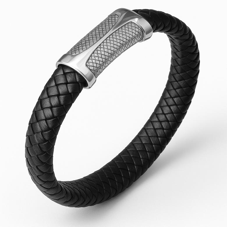 Mark-4 Big-Clasp Leahter Bracelet