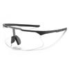 Women's Windproof UV Protection Cycling Sunglasses with Large White Transparent Frame