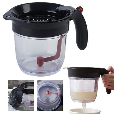 Creative  Kitchen Tool Gravy Grease Separator with Bottom Release Multifunctional Fat Strainer Plastic Kitchen Tool