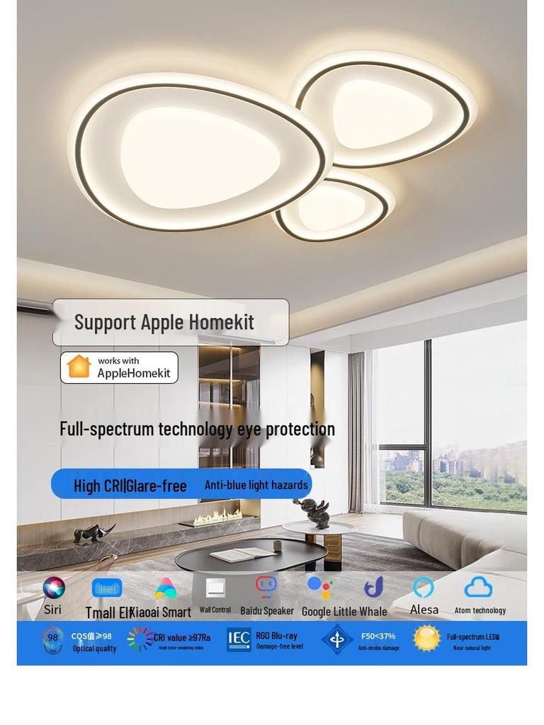 Smart Nordic LED Cloud Ceiling Light - Modern Minimalist, Eye-Protecting for Bedroom, Living Room, Dining Room