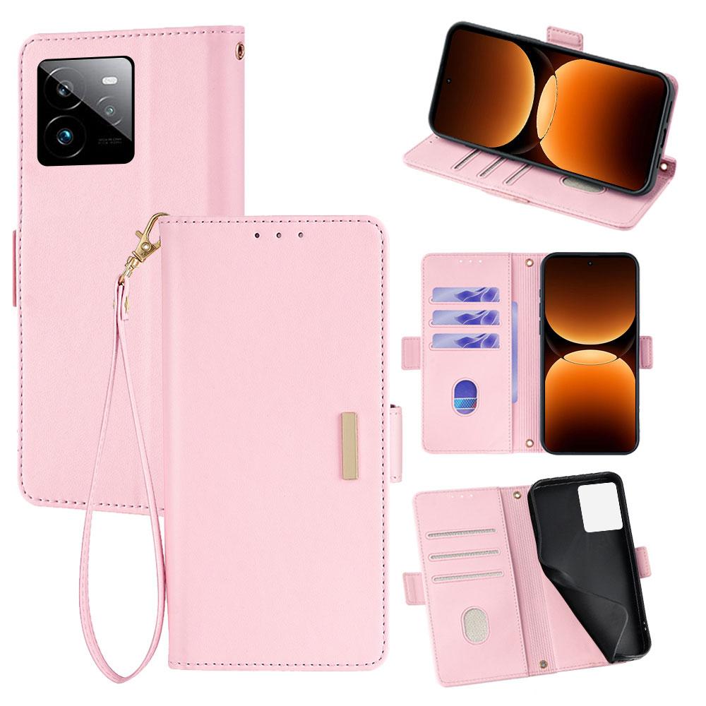 Für Realme GT 7 Pro 5G Leder-Brieftaschenhülle RFID-Blockierung Ständerabdeckung mit Handschlaufe