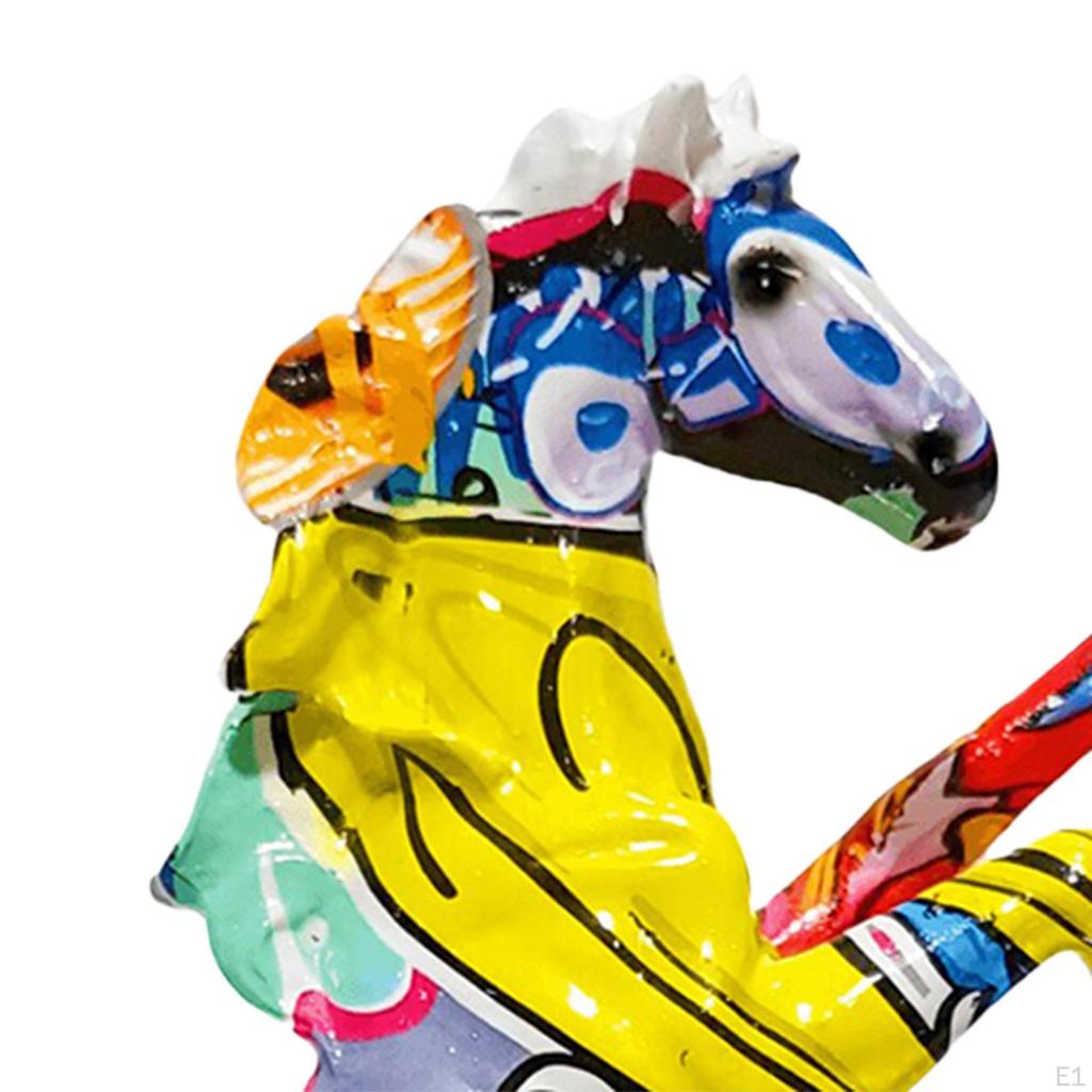 Decorative Figure Horse, Handicrafts, Ornament, Table Decoration, Modern Statue, Animal Sculpture