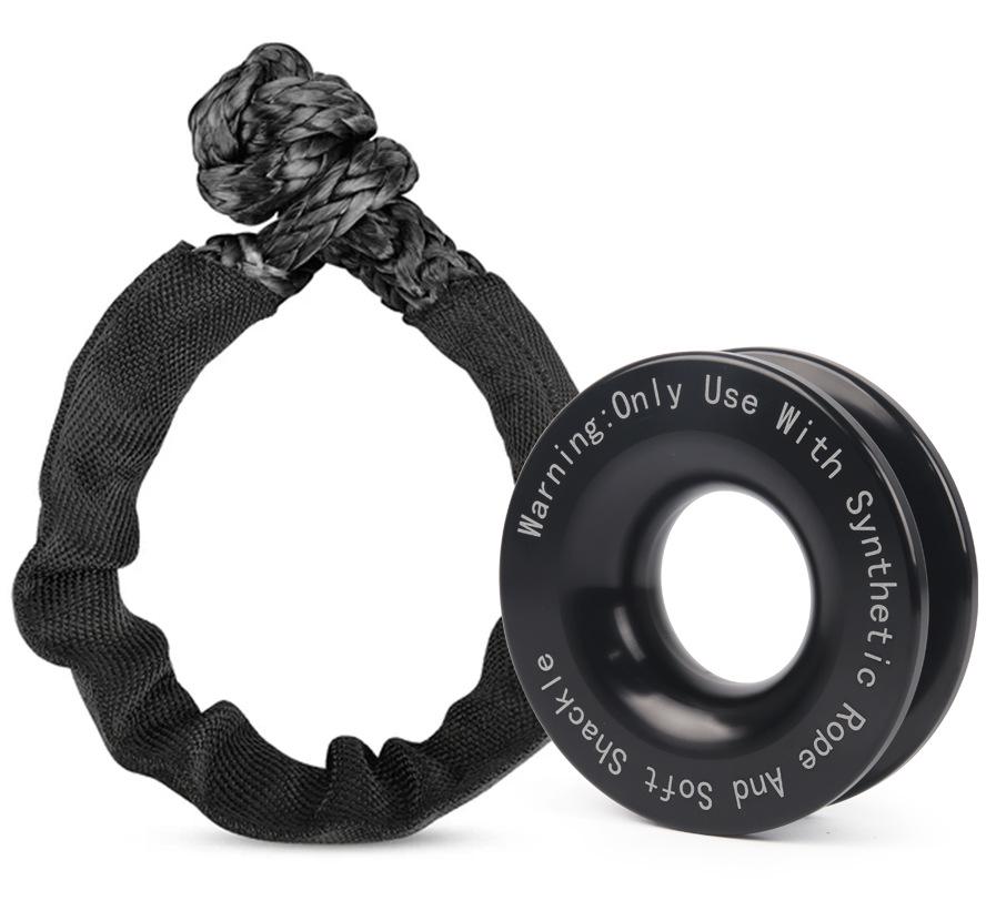 Aluminiumlegierung Winden pulleys Ring mit weichem Schlinghaken - Zubehör zur Bergung von Geländewagen