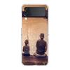 Carp Fishing Fish Phone Case For Samsung Galaxy Z Flip 3 4 5 Hard Folding Clear PC Bumper For Samsung Z Flip 6 Back Cover