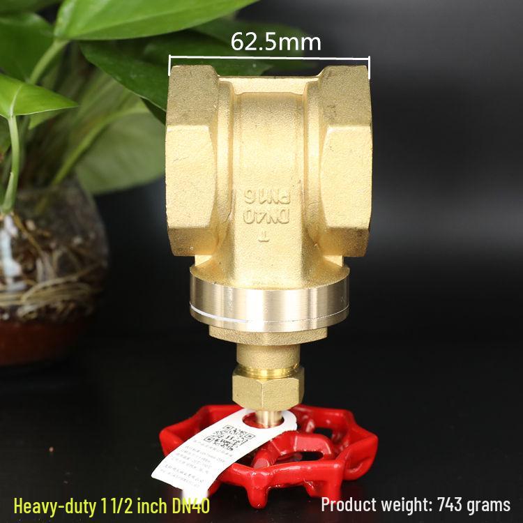 Brass Gate Valve for Water Meters with Thickened Silk Thread and PPR2 Double Hot Melt (4-6 Points)