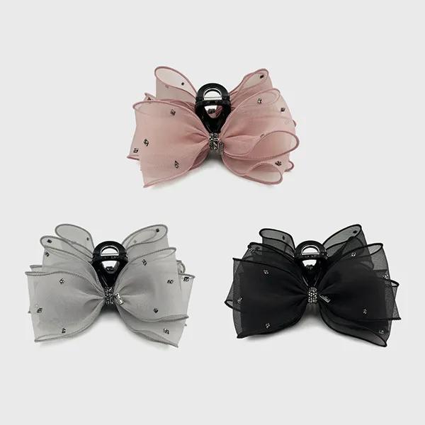 Light Crystal Organza Hair Clip JP-25-079CC