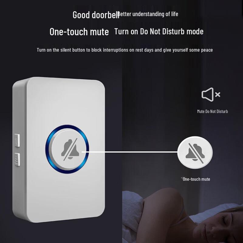 GANGQI M5 Wireless Waterproof Self-Powered Doorbell System