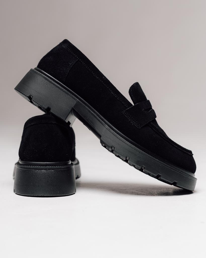 Klassiska loafers Allsy 197365 40 svarta mocka