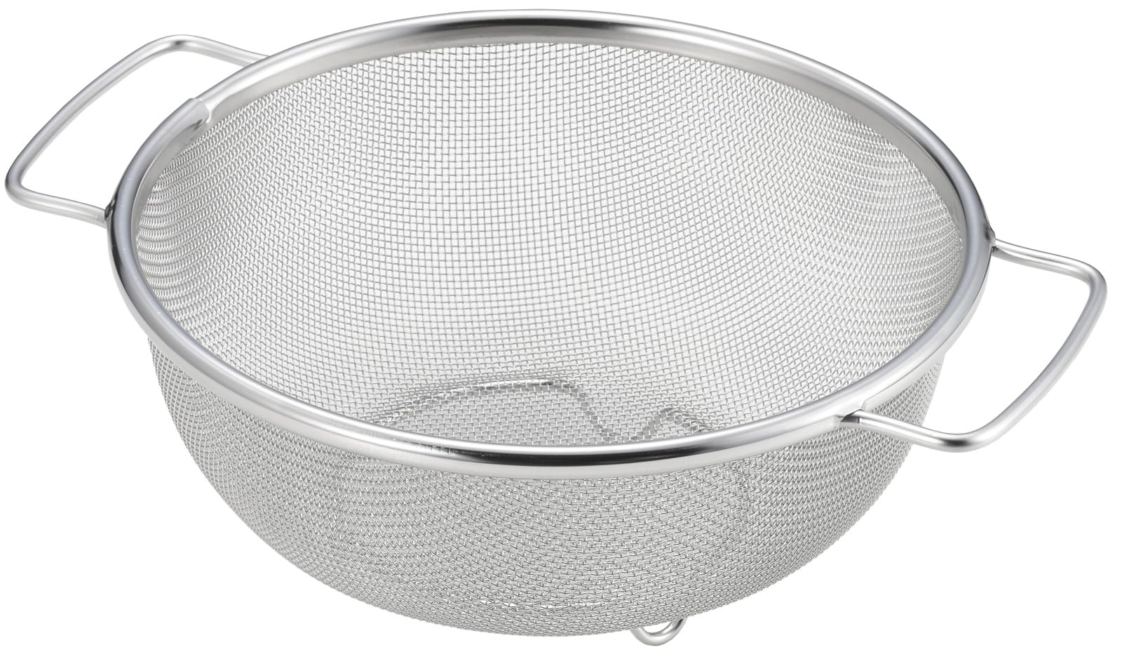 

Yoshikawa Stainless steel round colander 19cm 1686195 two-handed (with legs)