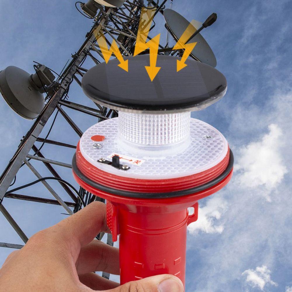 Ultra Bright Solar Powered Light Flashing Ligh Waterproof Ship Warning Light 1000 Meter 8LED Sea Signal Light Farm Driving
