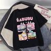 Summer Labubu Children Clothess Boy Clothes Kids Cute Cartoon Printed Short Sleeve T-shirt Girl Labubu Summer Casual Tops Loose
