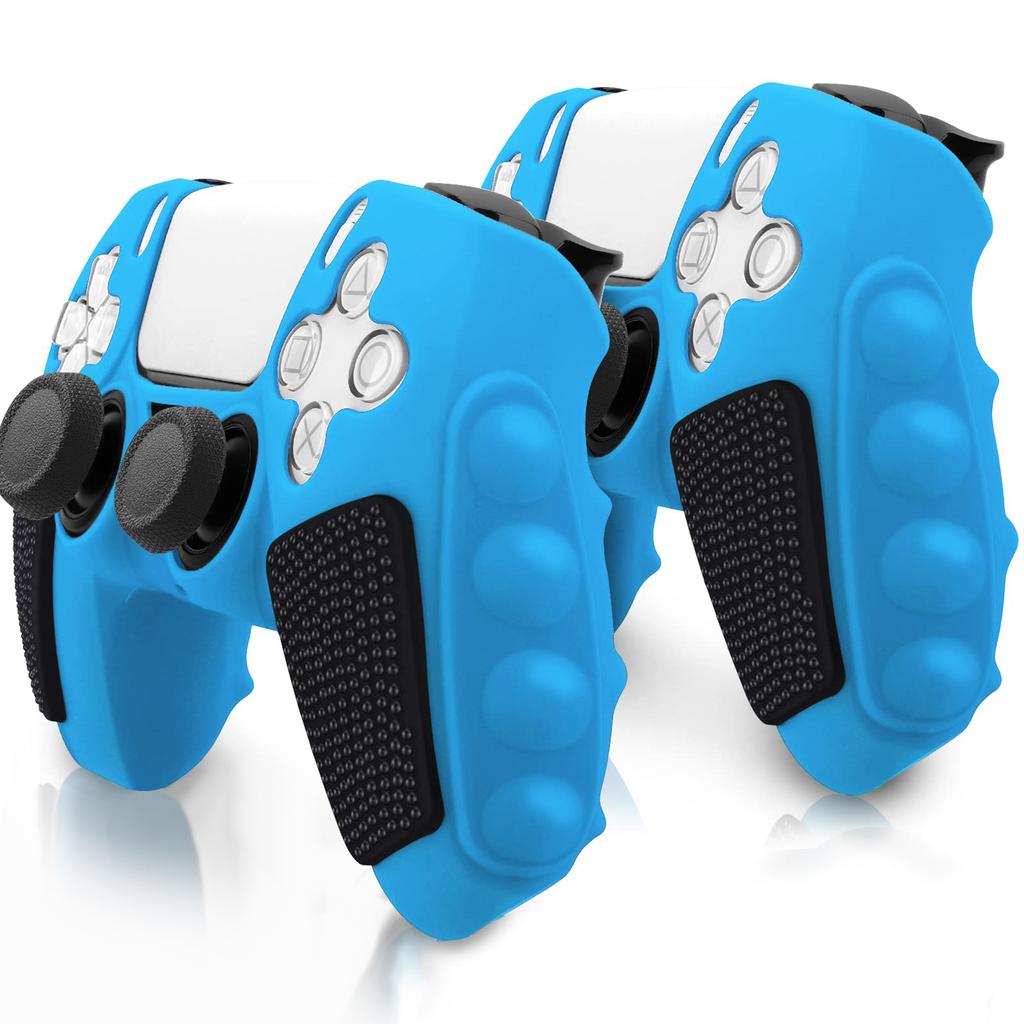 For Sony PlayStation 5 Controller Silicone Case Color Matching Protective Cover (Without Joy-Stick Caps)