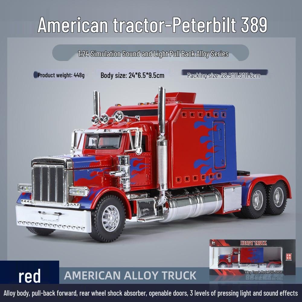 

1:24 Американский сплав Модель полуприцепа грузовика Игрушка для детей