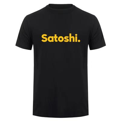 Bitcoin Satoshi T Shirt Summer Men Cotton Short Sleeve Funny Blockchain Tops Tee Shirts Man Clothing