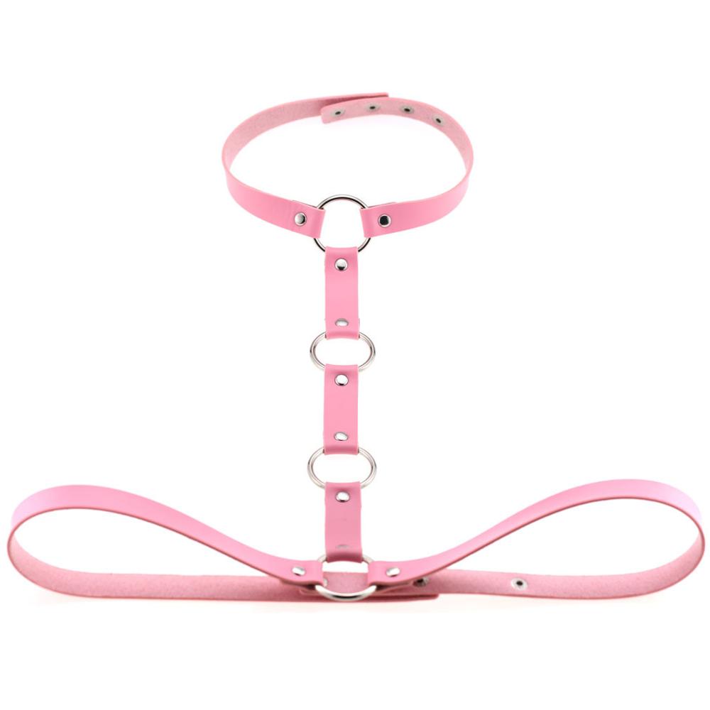Vegan Leather Body Harness Sword Belt Cage Gothic Accessories  Women  Men Punk Goth Fashion Jewelry Cosplay Festival Outfit