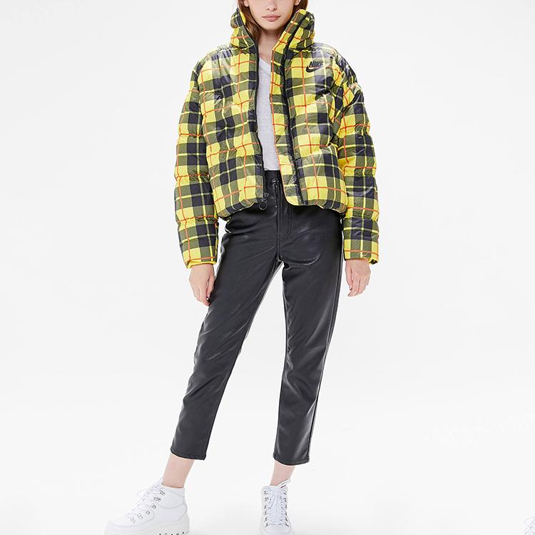 yellow plaid nike jacket