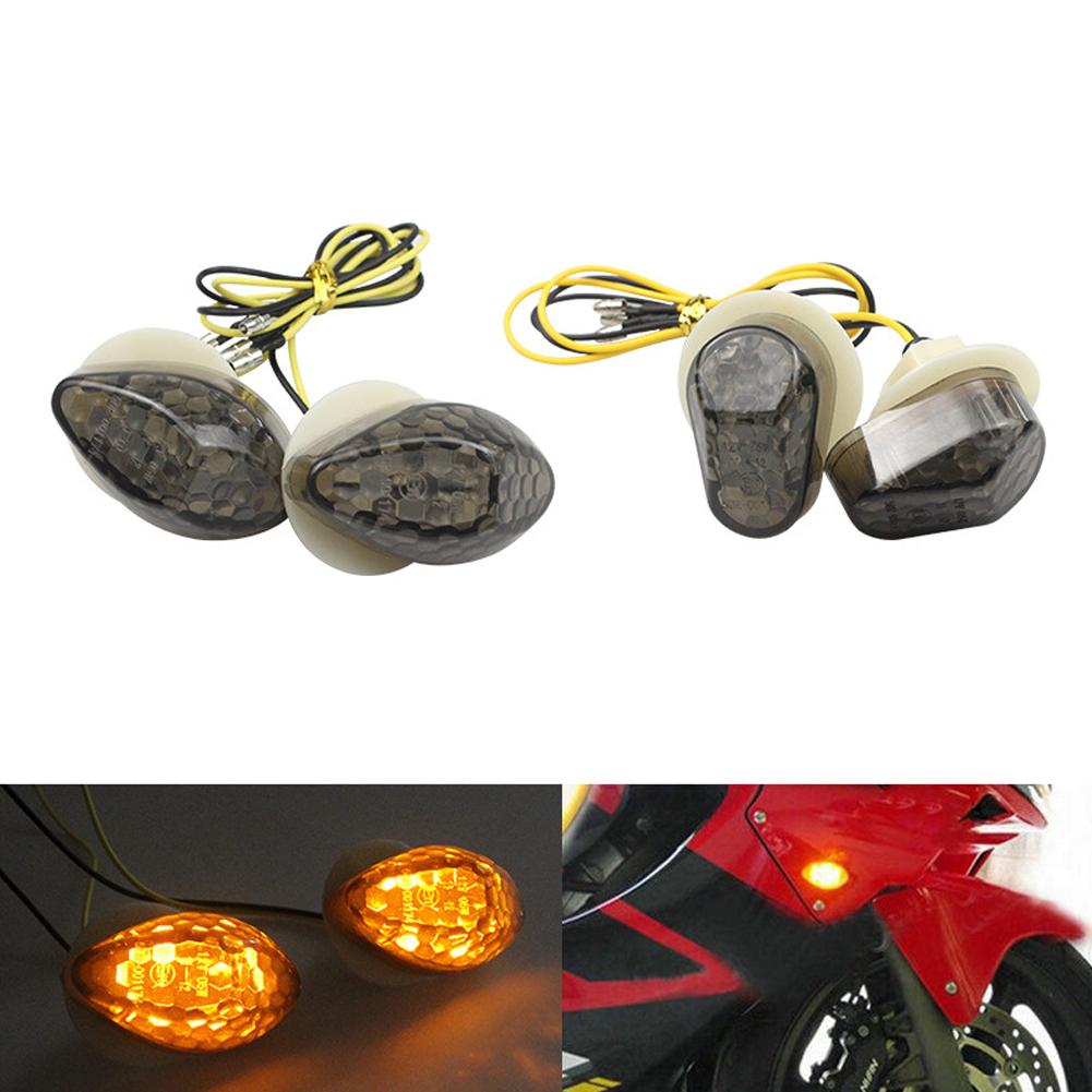 2ks DC 12V Motocyklové LED směrové světlo Motorové indikační světlo Lampa Vhodné pro Kawasaki Suzuki Yamaha Honda